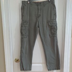 UNIONBAY Gray Cargo Pants with Jogger Cuffs